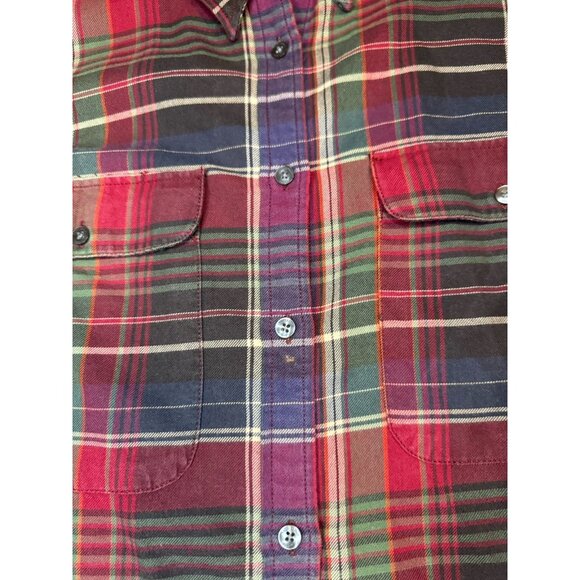 VTG RALPH LAUREN Button Shirt Plaid Tartan Holiday Festive Casual Western XL - Picture 5 of 8